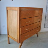 Chest of drawers vintage feet compass 1970