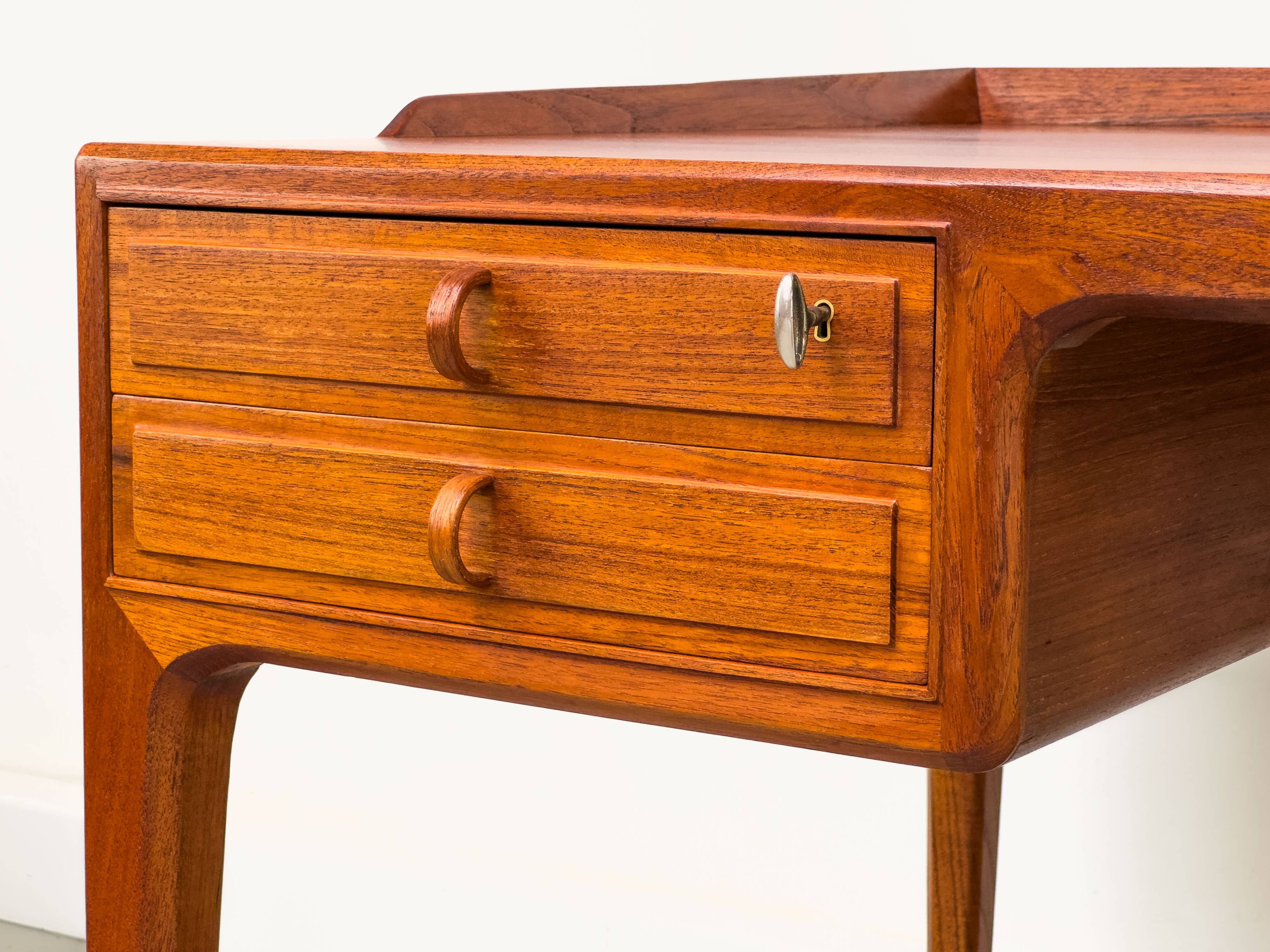Teak Desk by Bertil Fridhagen for Bodafors, 1960s