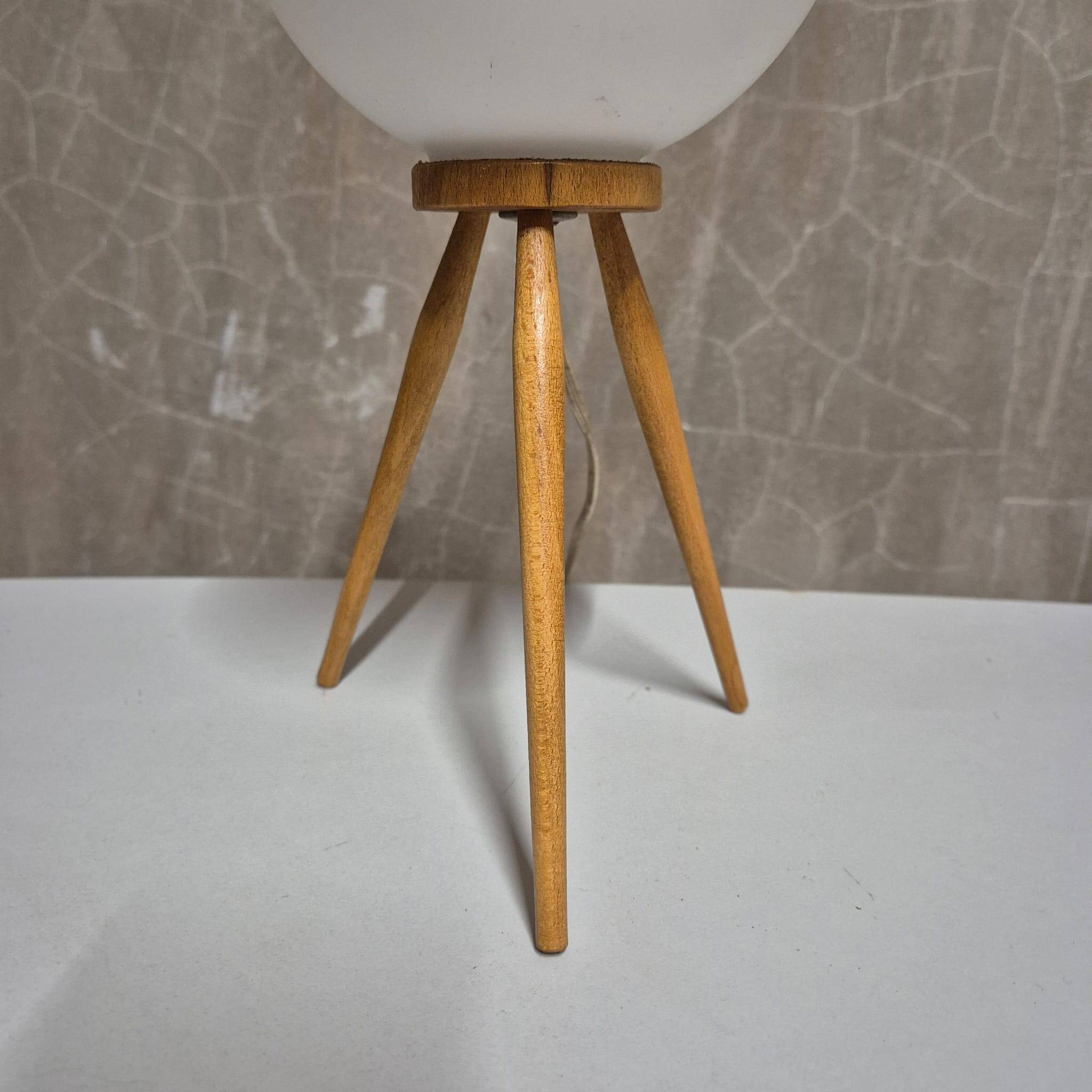 Mid-Century Tripod Table Lamp, ÚĽUV, 1960s, Czechoslovakia