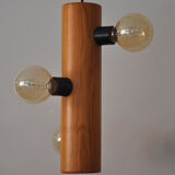 Suspension vintage wood 3 lights