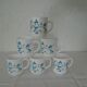 Set de 6 mugs fleurs bleues veronica Arcopal France gj