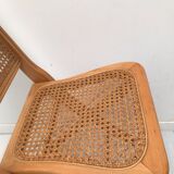 Pair vintage cannesy folding chairs
