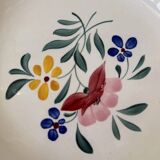 Plat Sarreguemines fabriqué en France et peint à la main