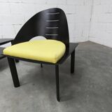 Set of 2 armchairs and coffee table designed by Patrice Bonneau, Genexco edition, 19