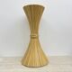 Vintage sheaf of wheat pedestal plant stand by McGuire, 1970s