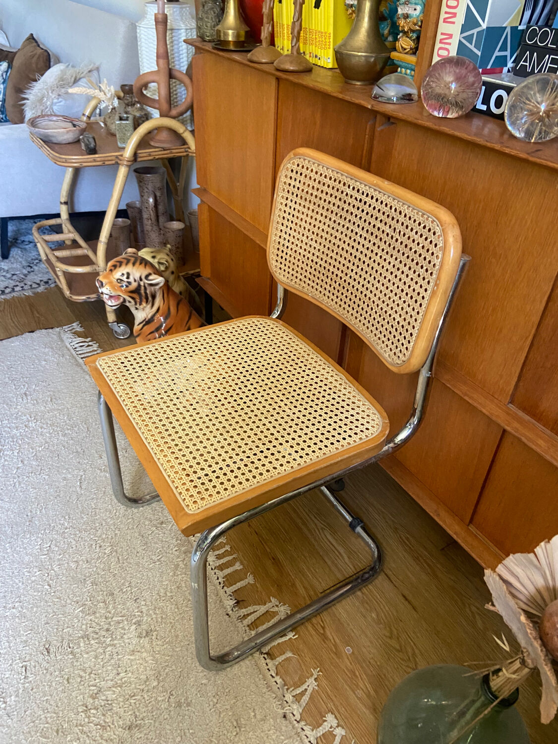 Chaise B32 en hêtre vintage