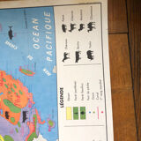 Old school map - Agriculture and livestock China/USSR
