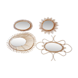 Rattan mirrors