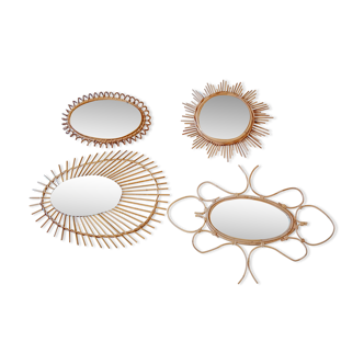 Rattan mirrors