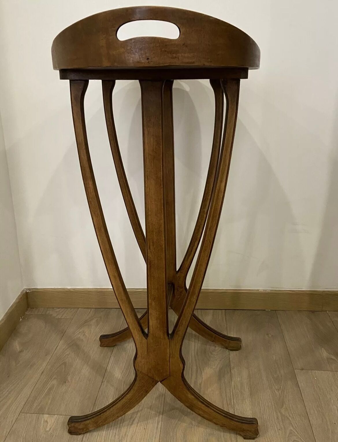 Lounge table rooster signed galle era art nouveau marquetry