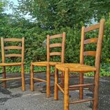 Set of 4 mulched chairs by Georges Robert