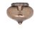 Dijkstra Tear Drop Flush Mount Light, Grey Smoked Glass, 1970s Holland