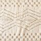 Handmade pure wool traditional white rug size 2/3 m