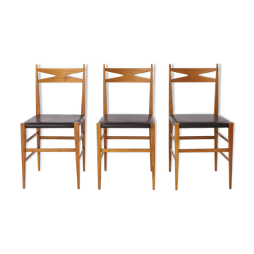 3 chaises de salle à manger vintage des années 1970 - Design allemand