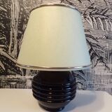 Black opaline ball lamp 1930