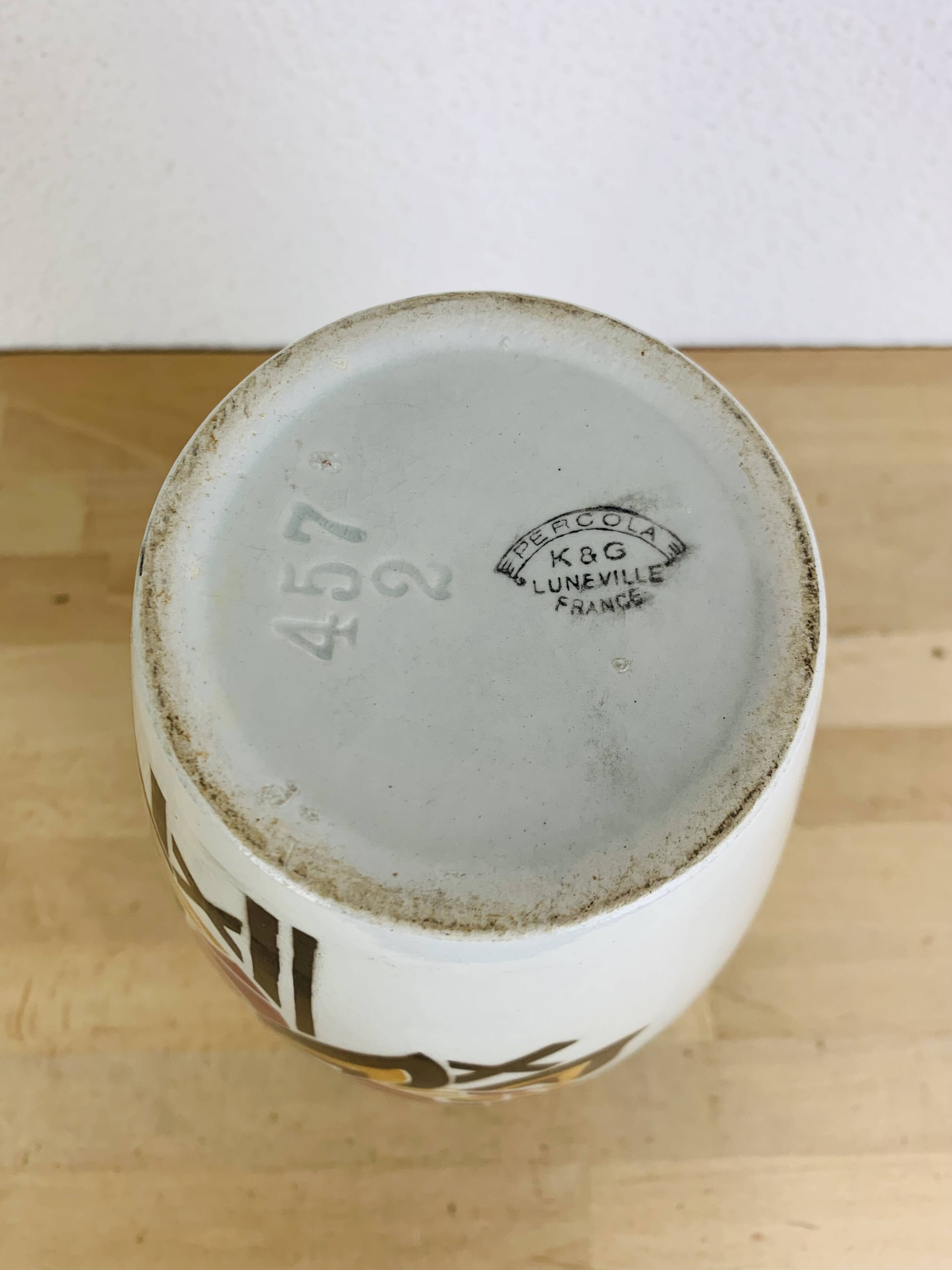 Art Deco vase, Pergola model, Keller & Guérin Lunéville