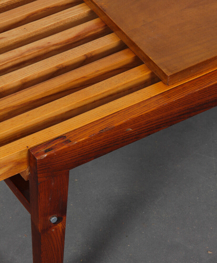 Table basse à lattes par František Mezulanik datant des années 1960