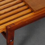 Slatted coffee table by František Mezulanik from the 1960s