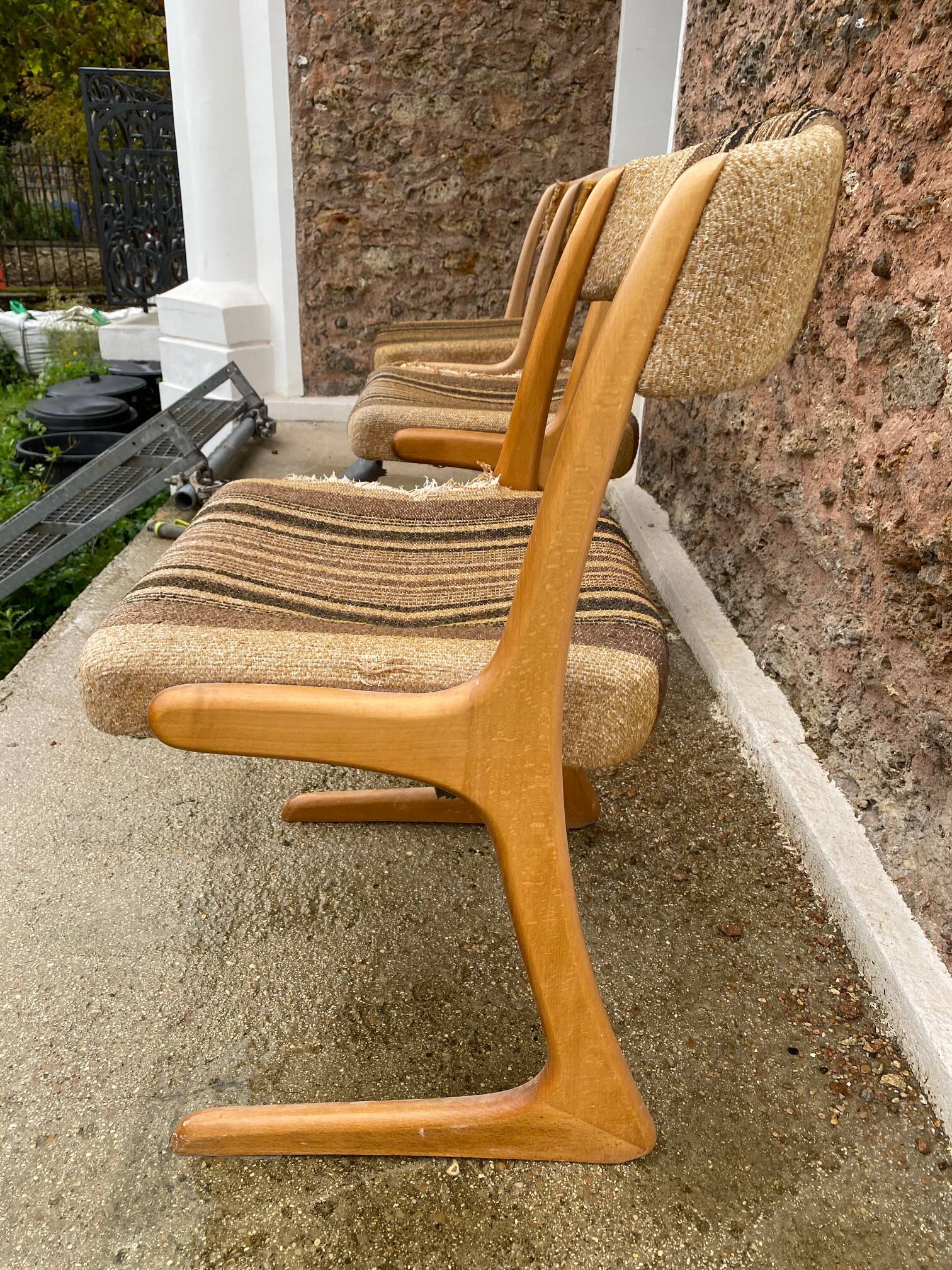 Chaise vintage ameublement nf siege 14