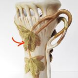 Pair of large Royal Dux Bohemia art nouveau vases c. 1900