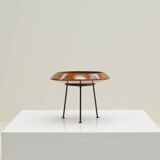 Solid teak fruit bowl on stand, 1960s Denmark.