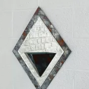 Vintage art deco beveled mirror
