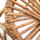 Rattan and bamboo stool, 70s