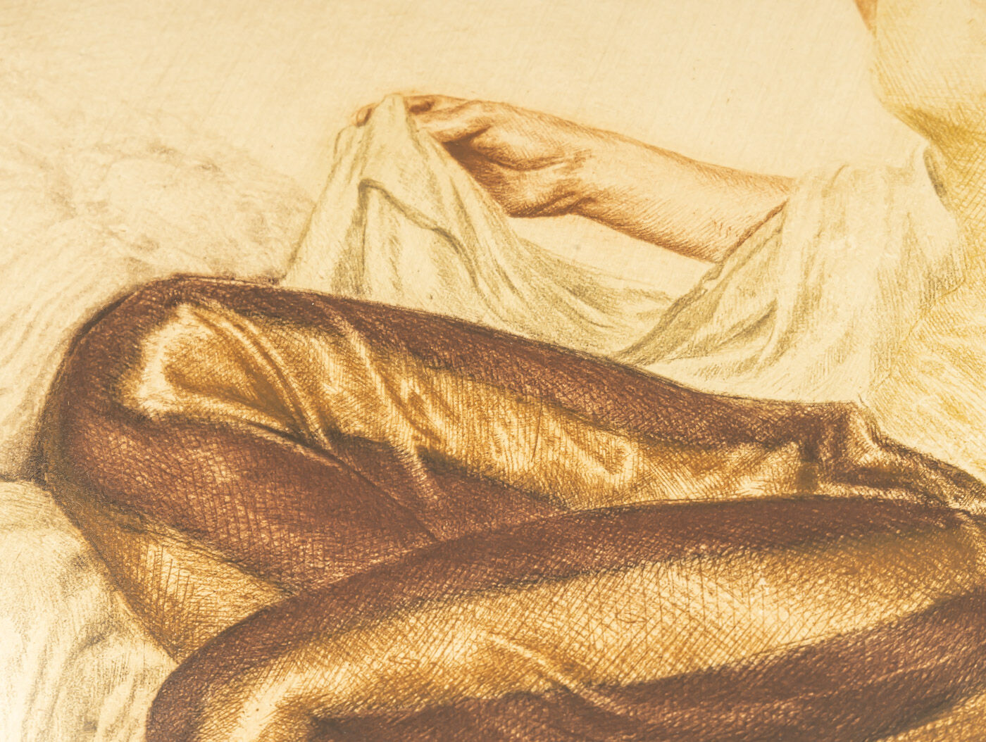 Ivo saliger “friend of hafez”. original color etching