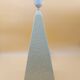 Pyramid lamp in porcelain ceramic Brussels cracked effect