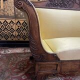 Sofa - Restoration period bench in mahogany