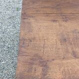 Solid oak desk from the 1930s with spindle legs