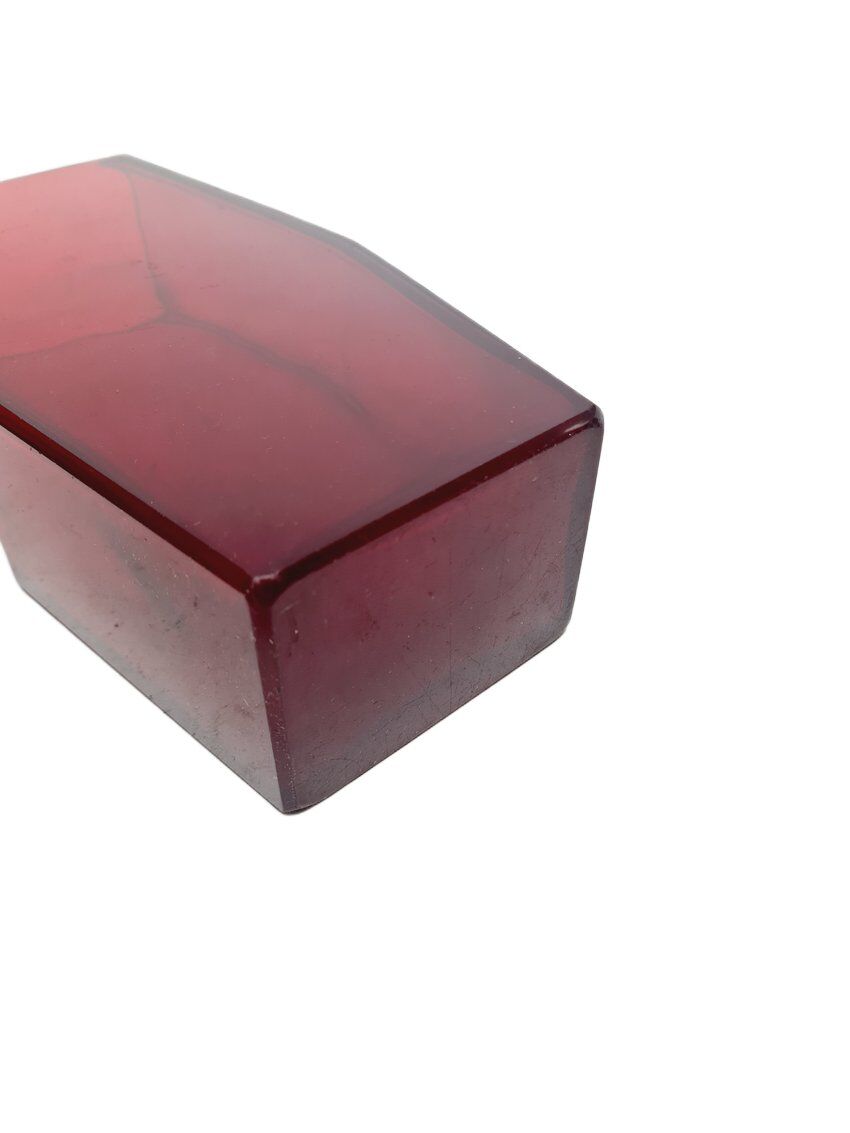 Art Deco glass vase by Joseph Hoffmann from Moser, Czechoslovakia, 1930s