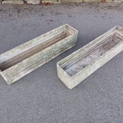 Pair of planters, eternit fiber cement concrete, 50's