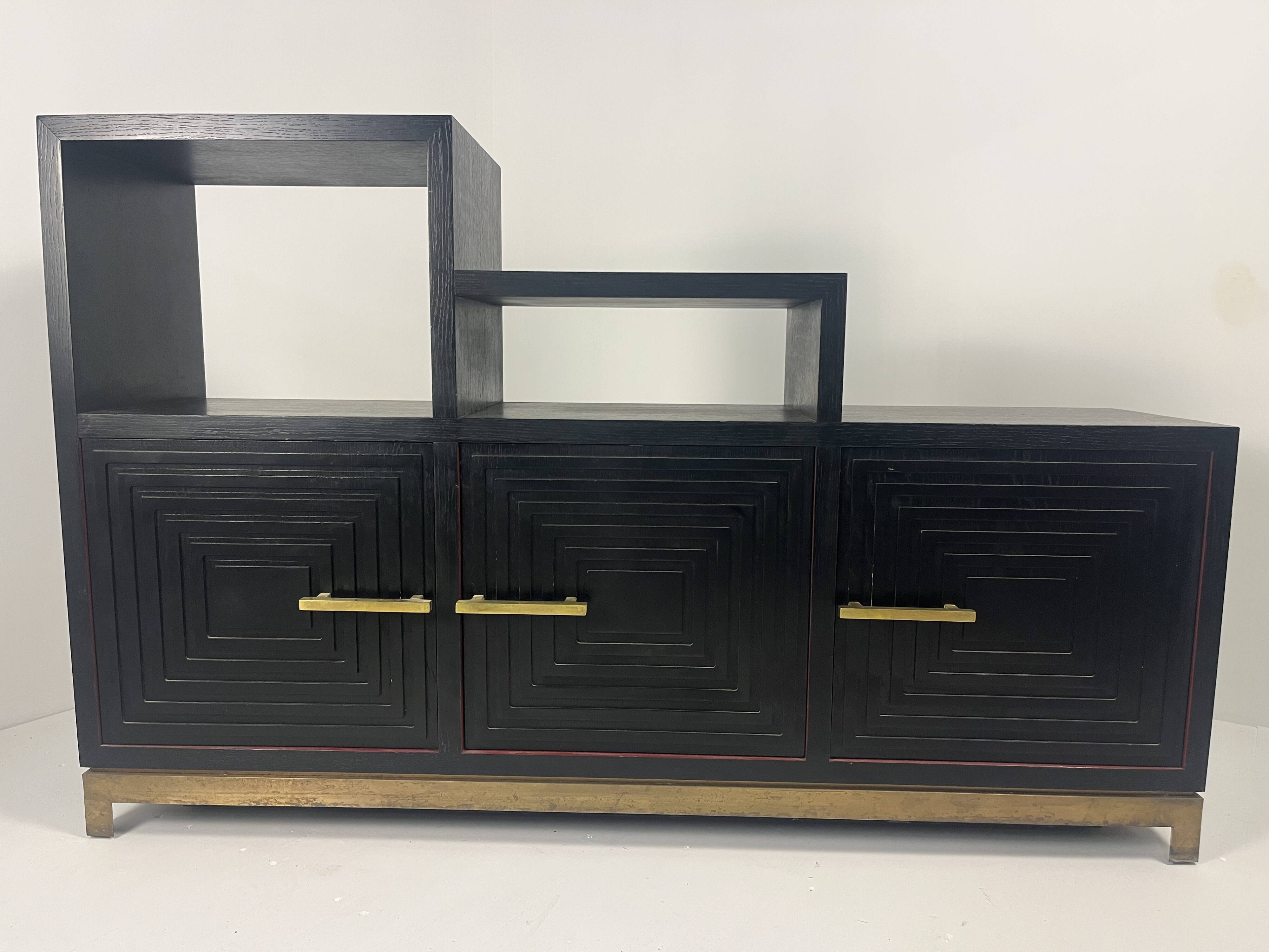 Meuble buffet asymétrique des années 1990