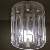 Lampe suspendue minimaliste en verre simple URSS années 1970