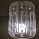 Minimalist simple glass hanging lamp USSR 1970s