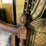 Louis XVI style upholstered bed