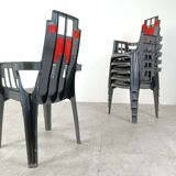 Boston Chairs by Pierre Paulin for Henry Massonnet, 1988, Set of 6