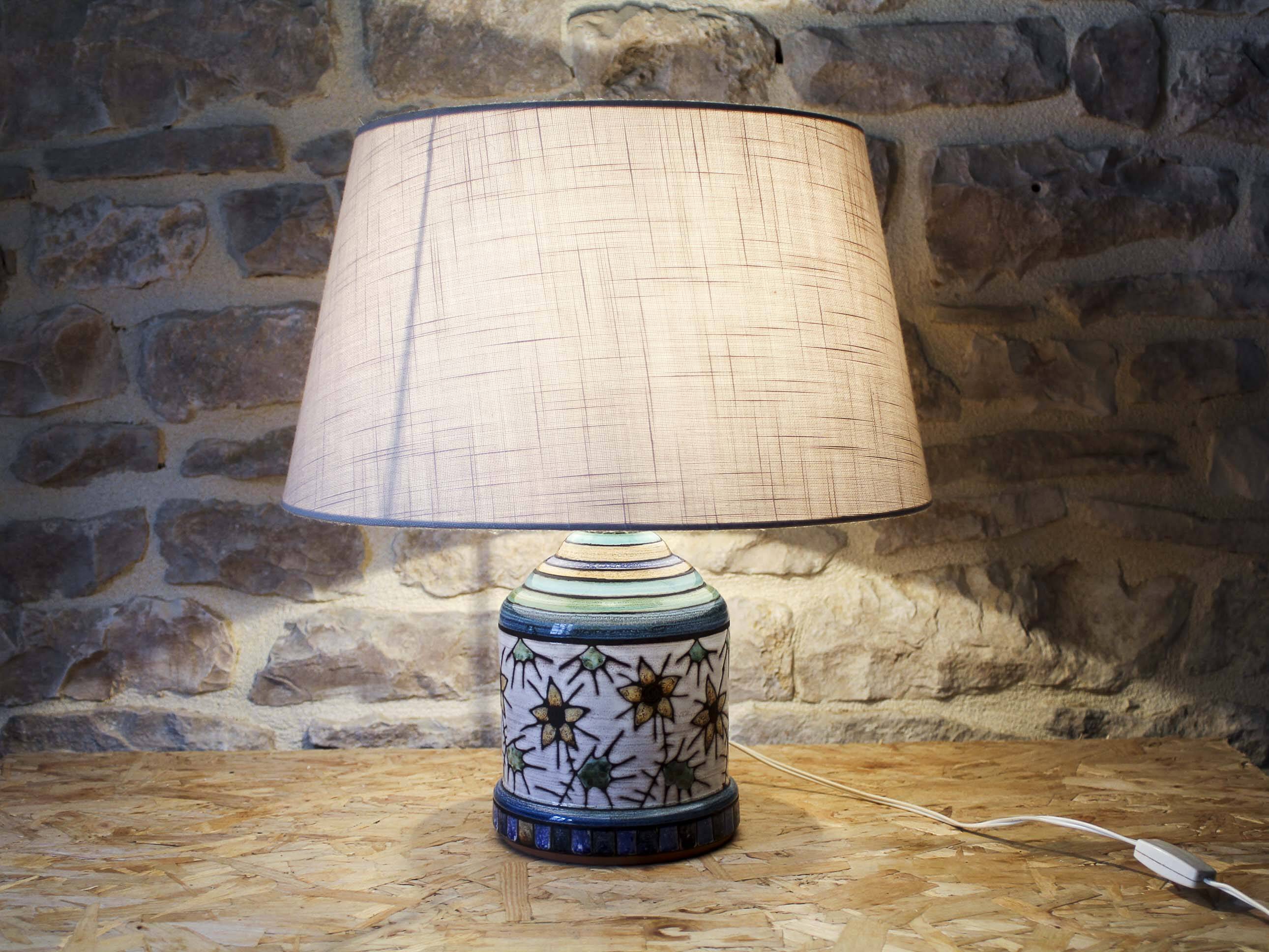 Emille Masson Vallauris ceramic lamp base