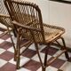 Paire de chaises en rotin