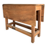Solid wood table or console.