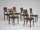 1930s, set of 6 scandinavian chairs, original good condition.