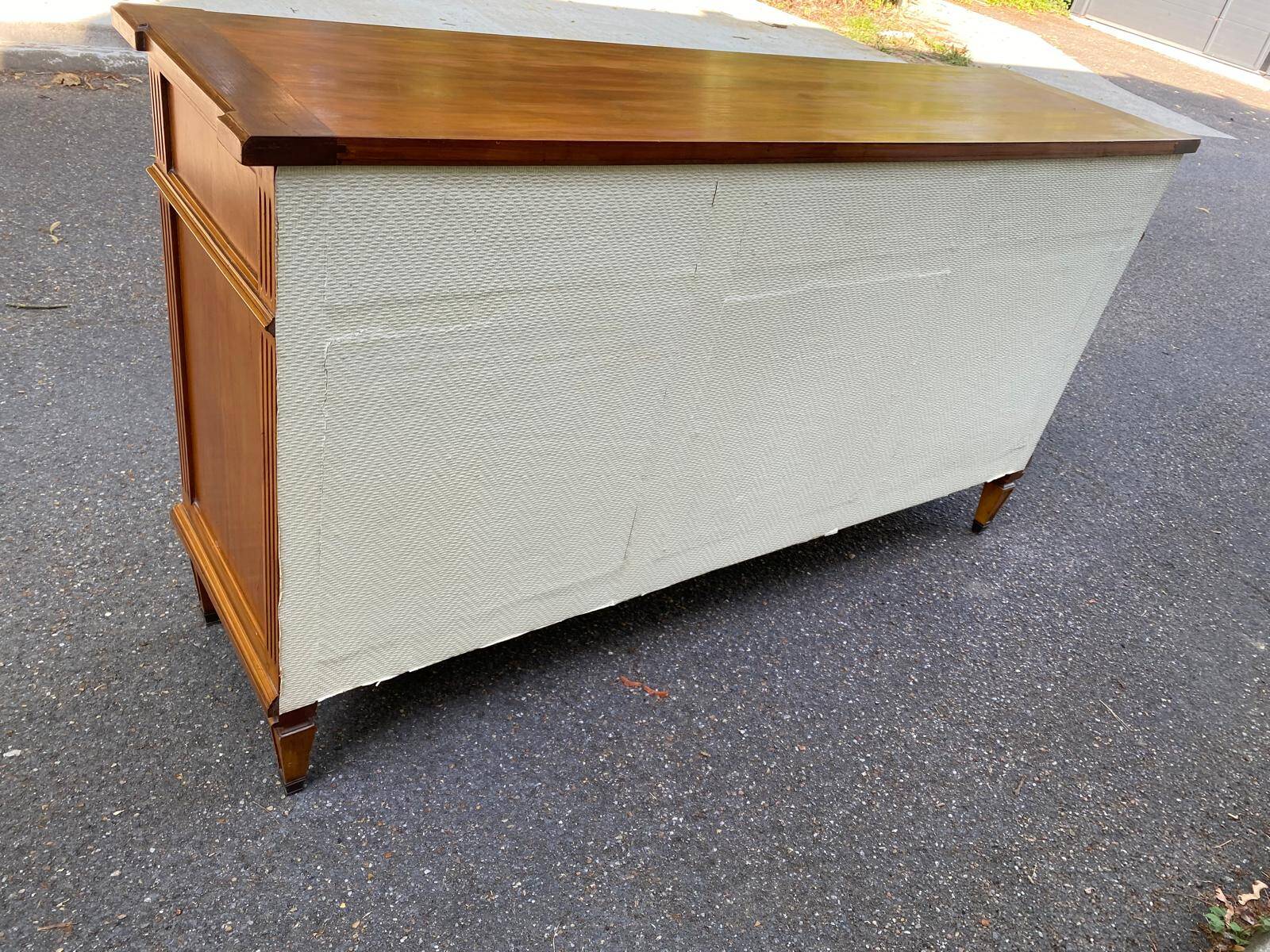 Louis XVI solid oak sideboard with 3 doors and 3 drawers, 175 cm