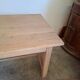 Rustic old farmhouse table made of solid oak, fully sandblasted.