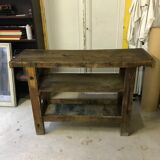 Wood workbench