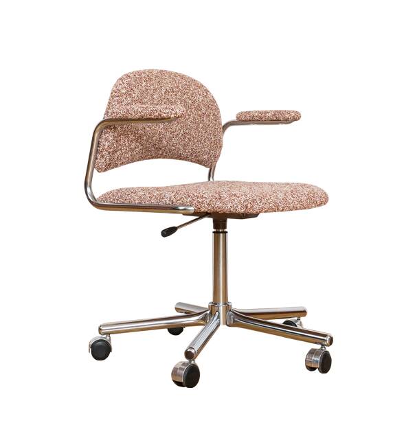 Chaise de bureau vintage de Kovona en tissu Kvadrat, années 1990.