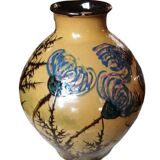 Art Deco vase Émile Simonod glazed terracotta
