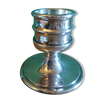 Silver metal design candle holder