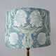 Bird and flower lampshade, William Morris style.