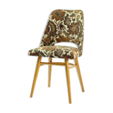 Vintage dining chair in bold flower pattern, 1960s